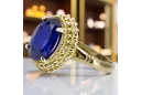 14K Yellow gold Zircon Ring Vintage Jewlery vrc068y